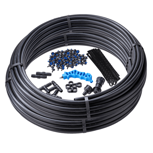 100 x 2L p/h PC Drippers with 50m Polytube Kit - mazeproducts