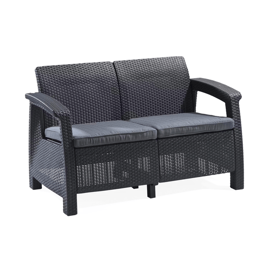 Keter Corfu 2 Seater Sofa - mazeproducts