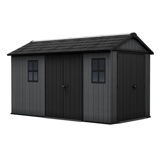 Keter Newton Plus Double Door Shed 7.5x13 (2.3 x 4.0m) - mazeproducts