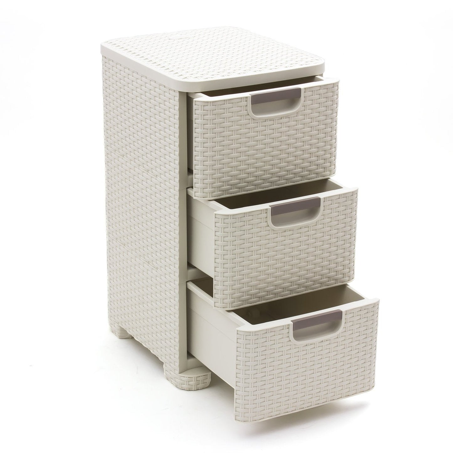 Curver Style Storage 3 Drawer Set - White (14L) - mazeproducts