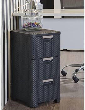 Curver Style Storage 3 Drawer Set - Grey (14L) - mazeproducts