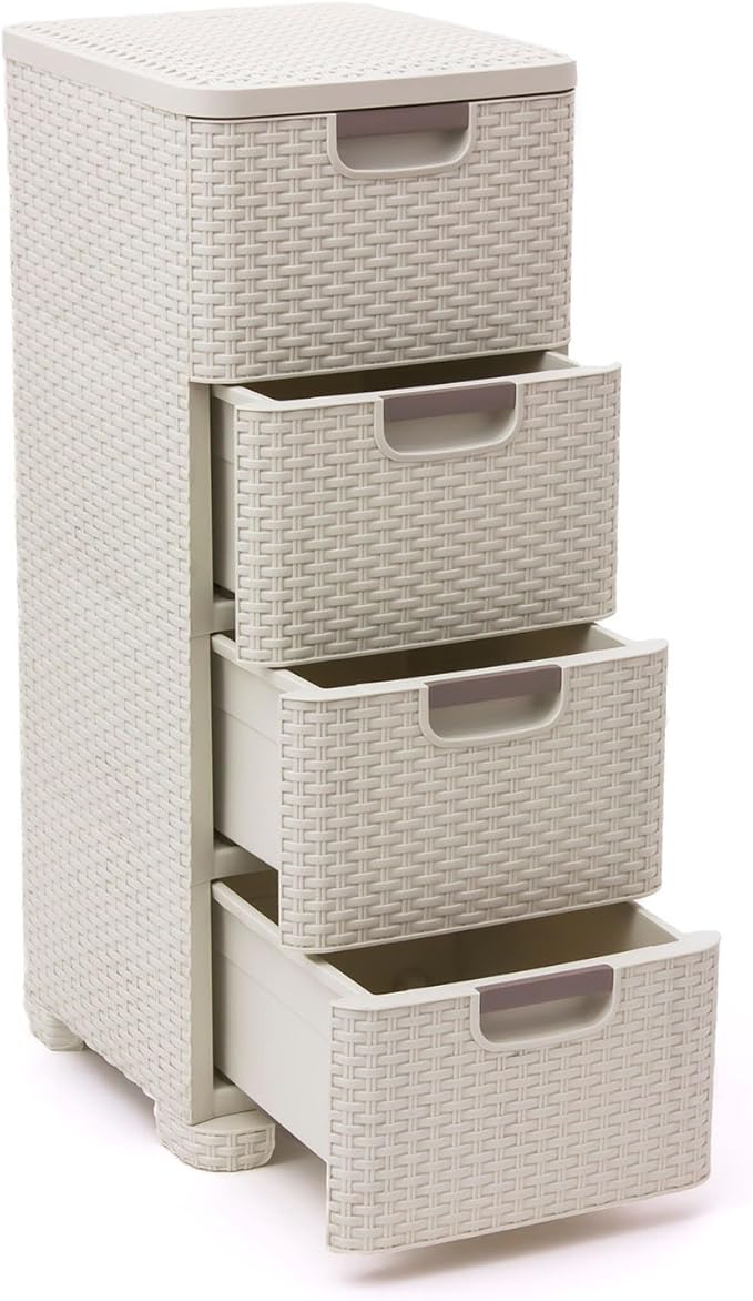 Curver Style Storage 4 Drawer Set - White (14L) - mazeproducts