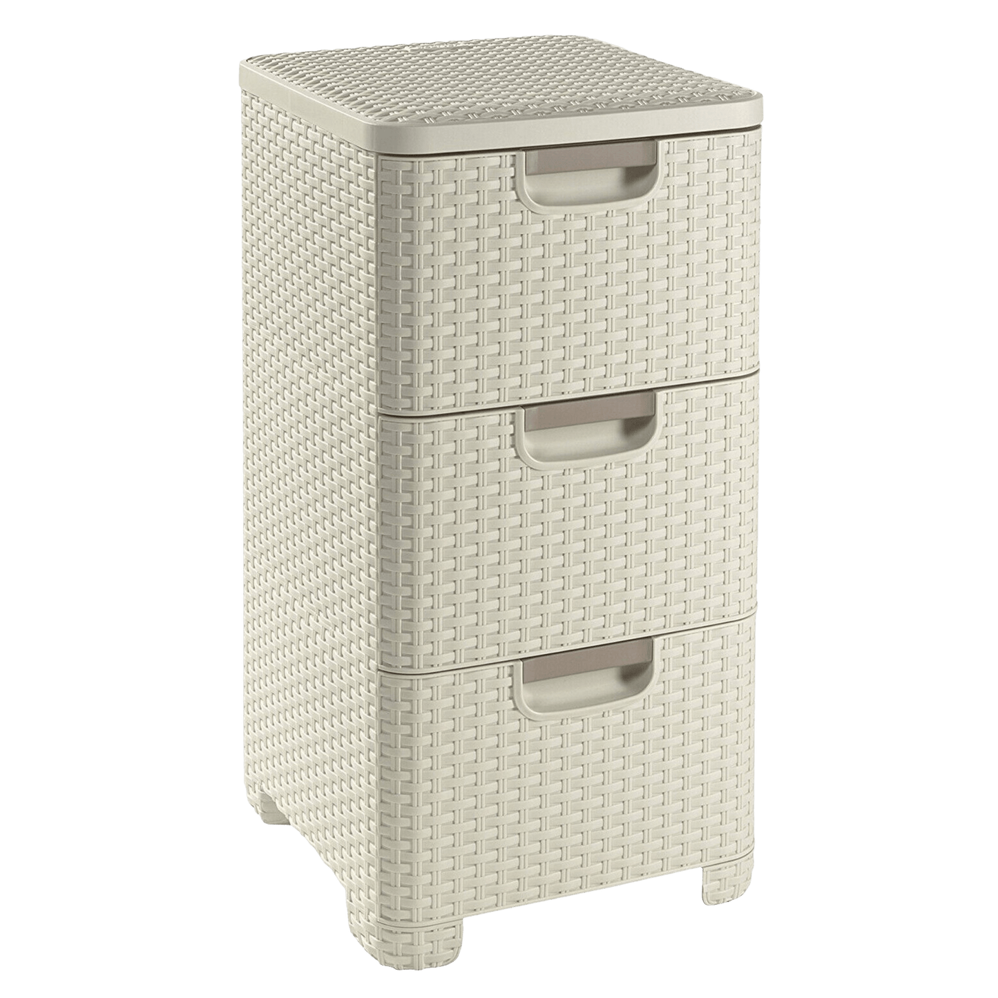 Curver Style Storage 3 Drawer Set - White (14L) - mazeproducts