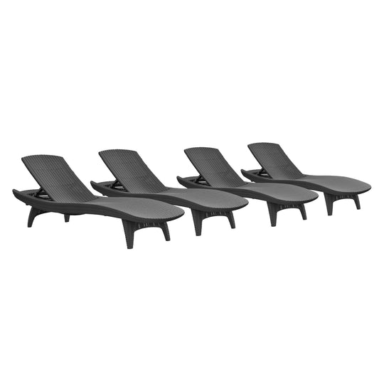 Keter Pacific Sun Loungers - 4 PACK - mazeproducts