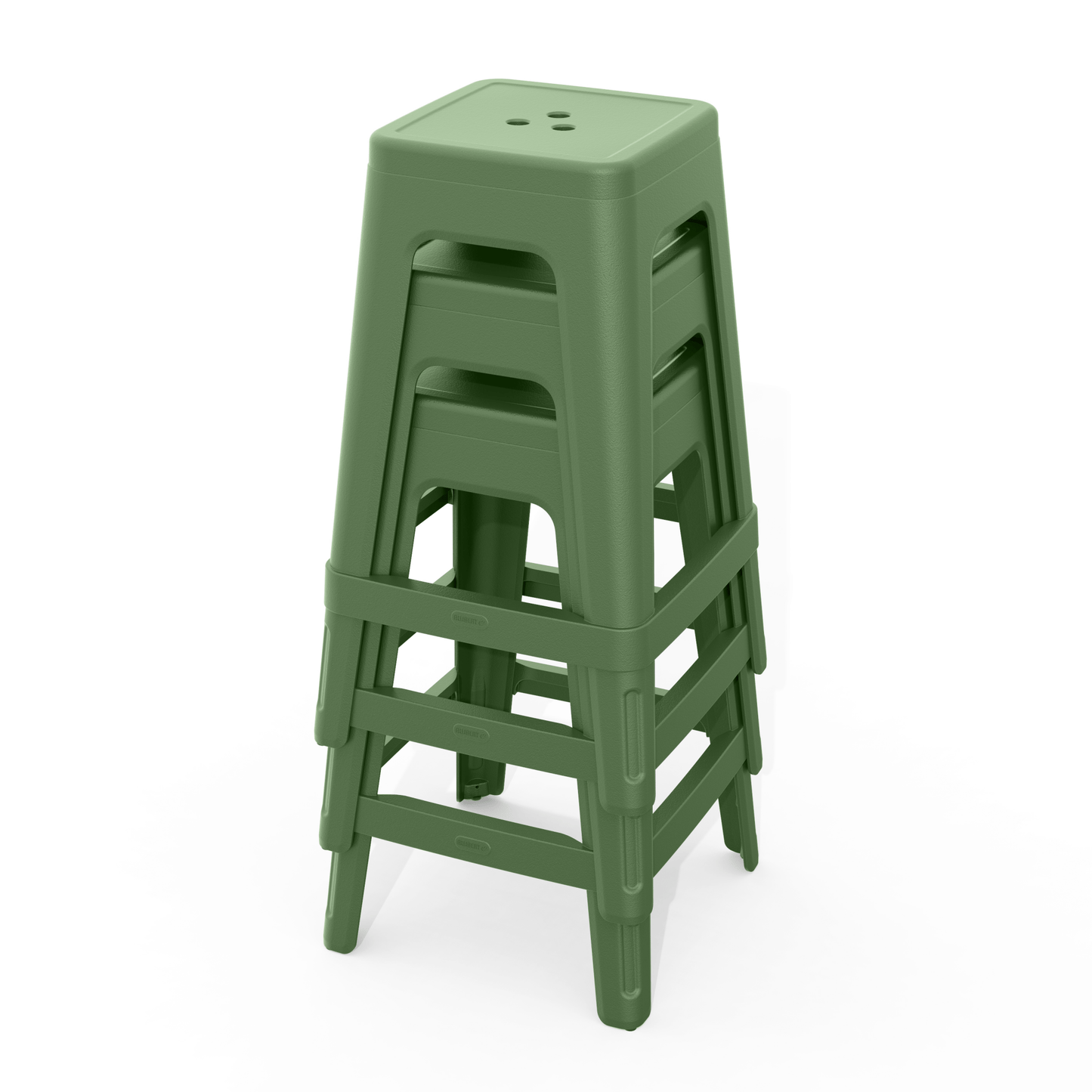 Keter Lucca Indoor/Outdoor Bar Stool - Green - 4 pack - mazeproducts