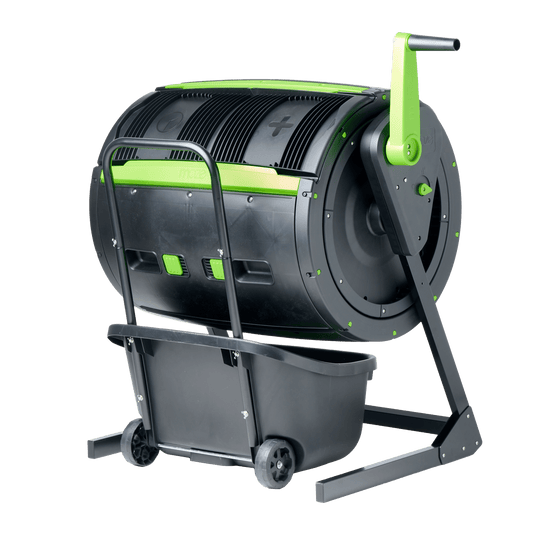 PRE ORDER: NOV. - EASY - TURN 245L MAZE Compost Tumbler with Cart - mazeproducts