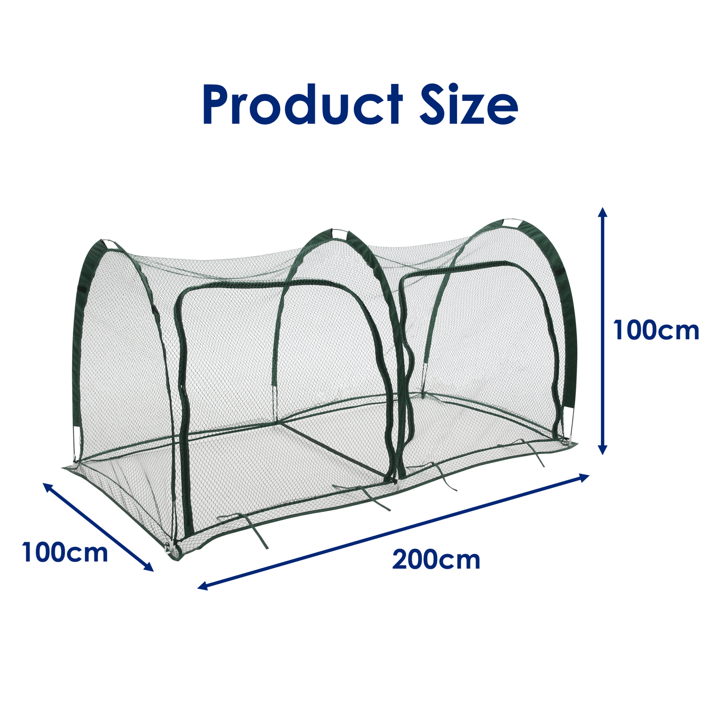 PRE ORDER: DEC. - 2m BIG HOLE NET Garden Tunnel - mazeproducts