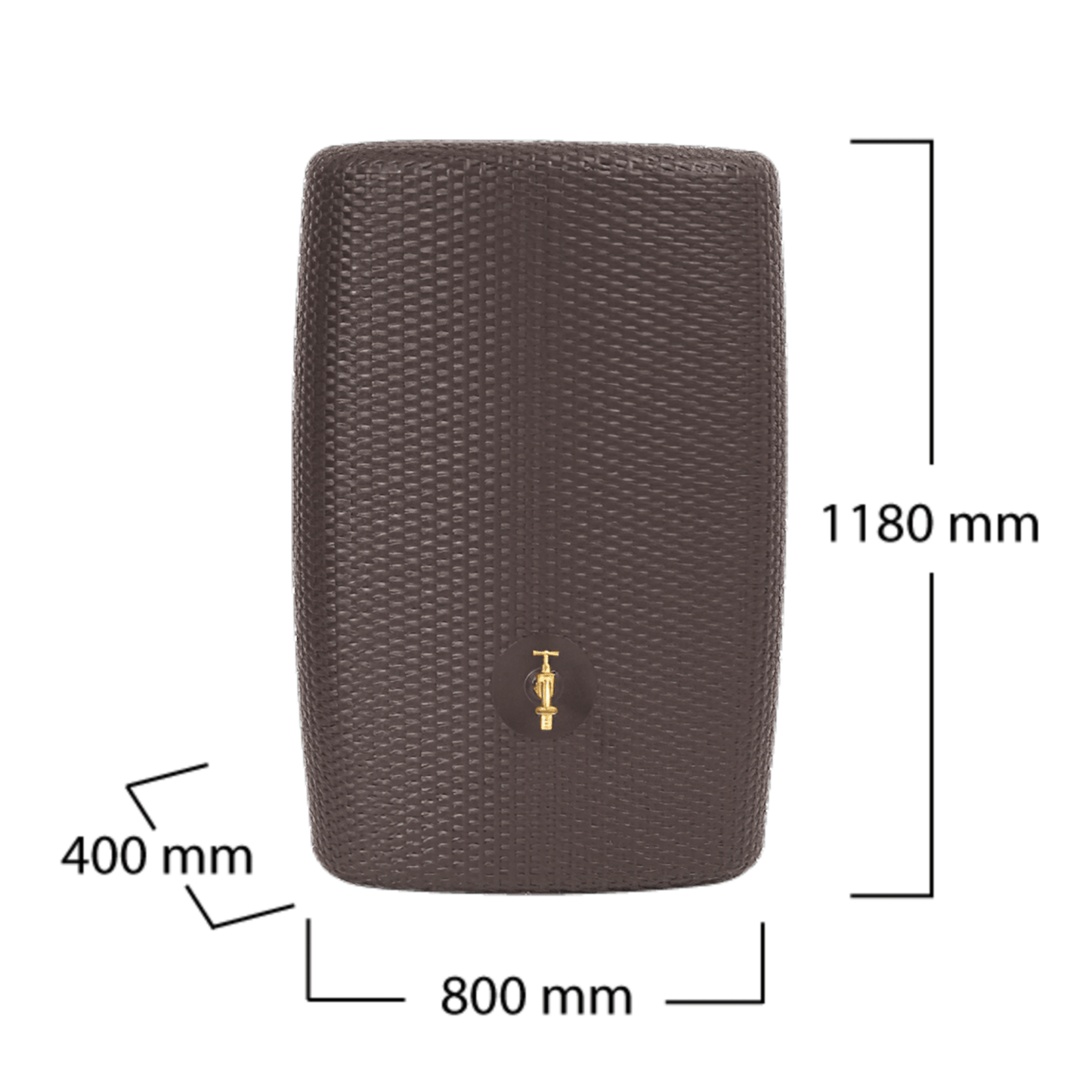 300L SUNDA Wall MINItank - Mocca - mazeproducts