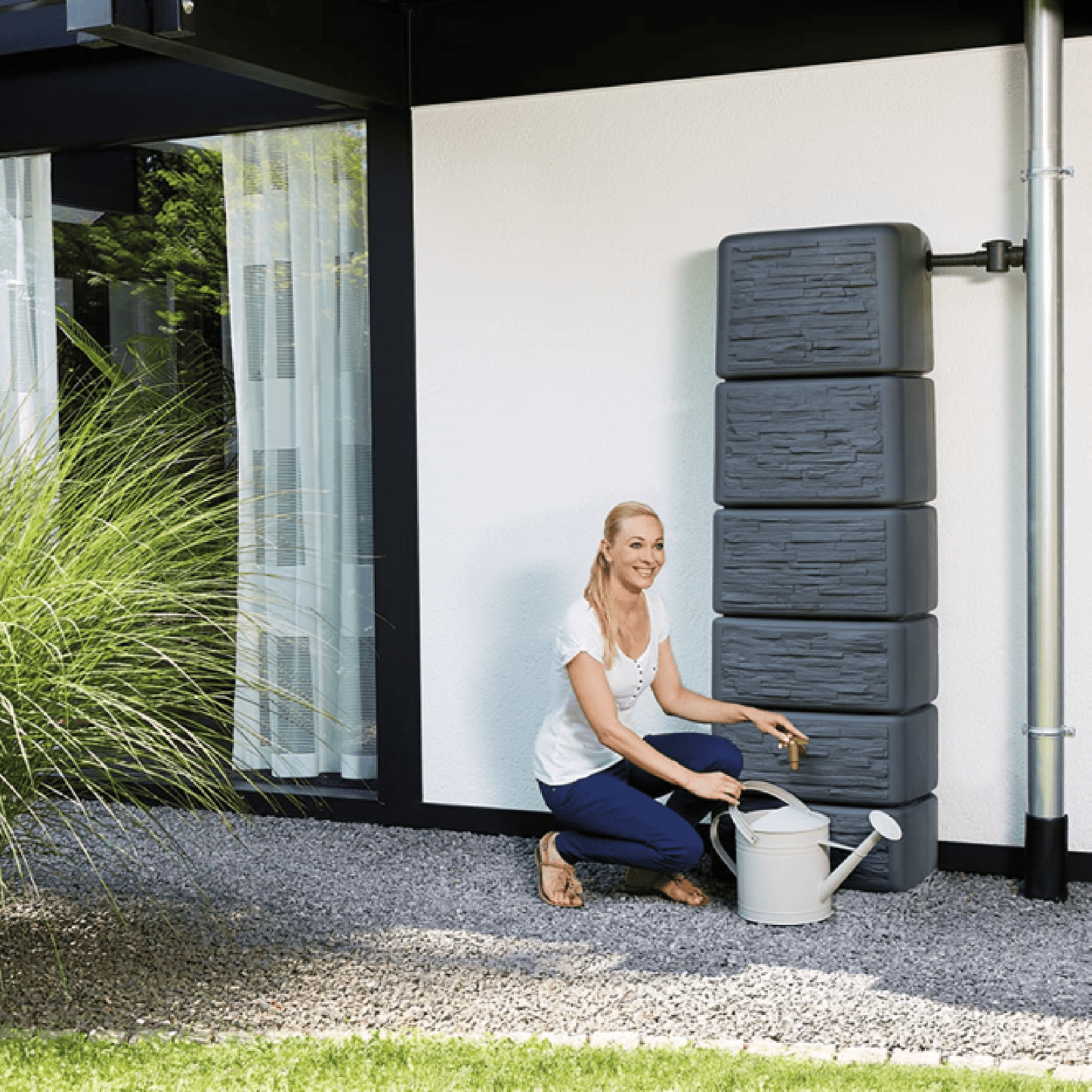 PRE ORDER: OCT. - 300L Slim Stone Tank - Graphite Grey - mazeproducts