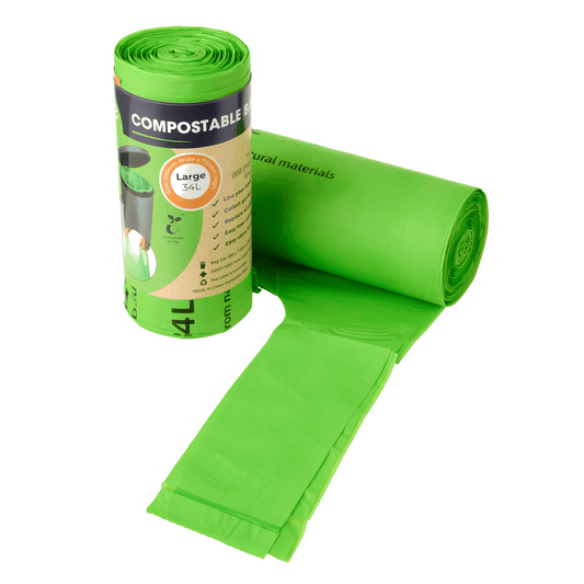 34lt Organic Compostable Rubbish Bags - mazeproducts