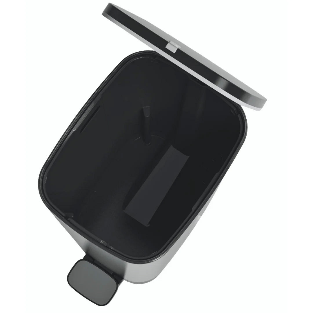 Curver Chic 45L Pedal Bin - Steel Look - mazeproducts