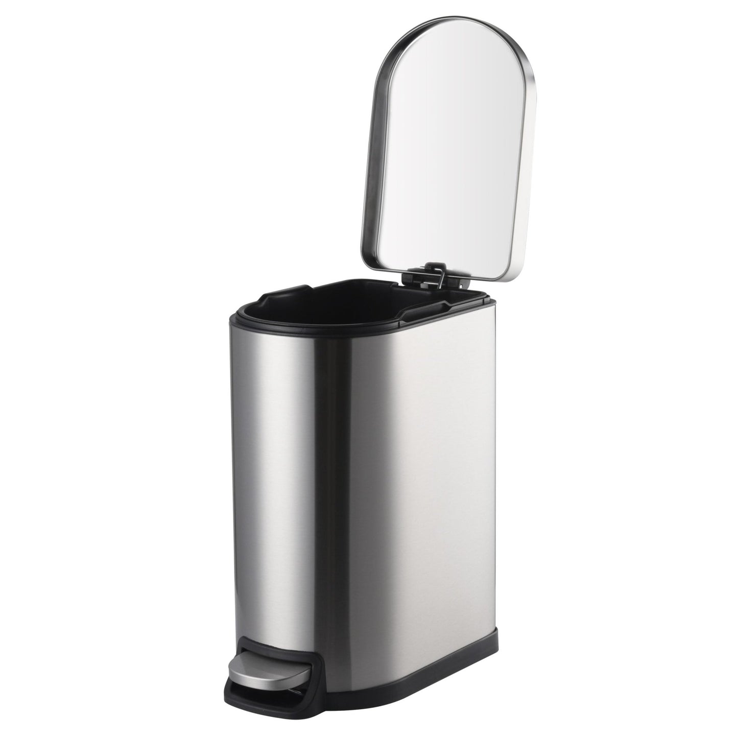 Stainless Steel Narrow Pedal Bin - 40L - mazeproducts