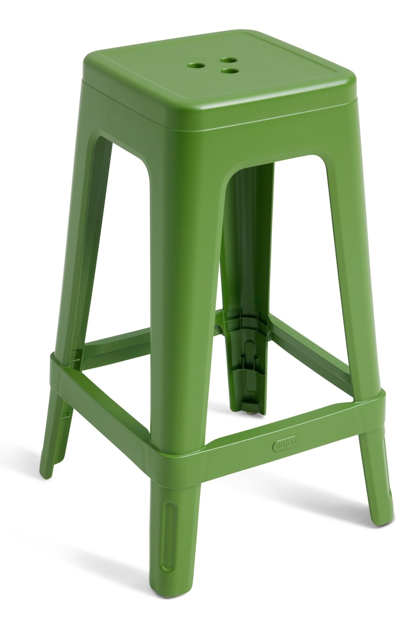 Keter Lucca Indoor/Outdoor Bar Stool - Green - 4 pack - mazeproducts