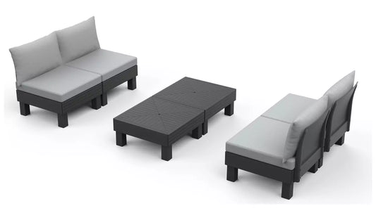 Keter Elements 4 Seater Modular Lounge Set - mazeproducts