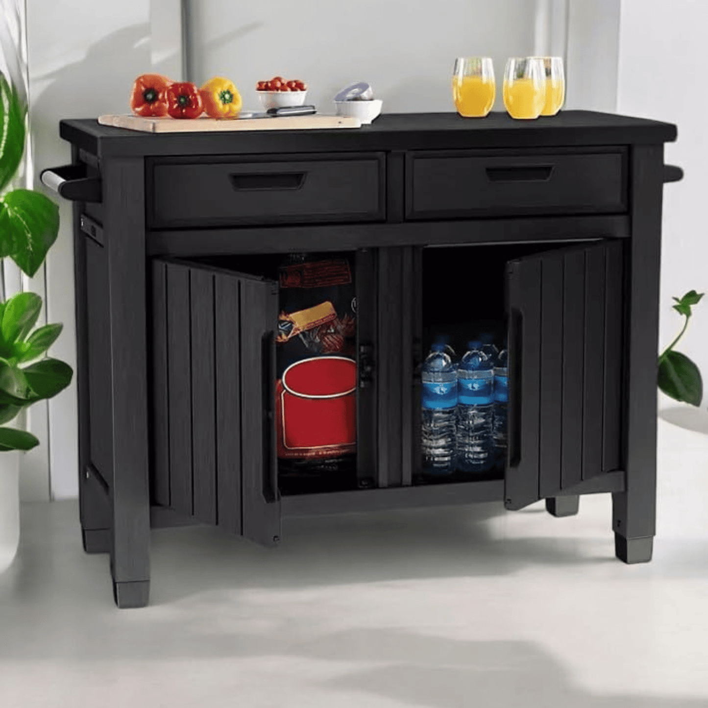 Keter Unity XL Drawers Outdoor Buffet Cabinet - mazeproducts