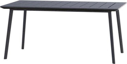 Keter Metalea Metal Look Dining Table : Black - mazeproducts