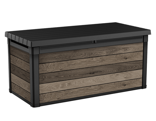 Keter Signature 570L Storage Box - Walnut Look - mazeproducts