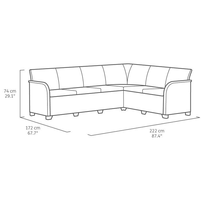 Rosalie Corner Set + Lyon Table - mazeproducts