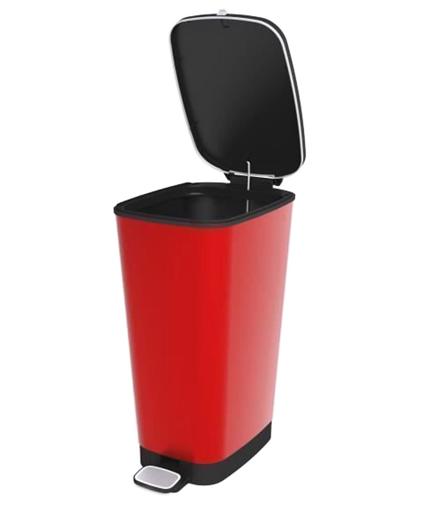 Curver Chic 45L Pedal Bin - Red - mazeproducts