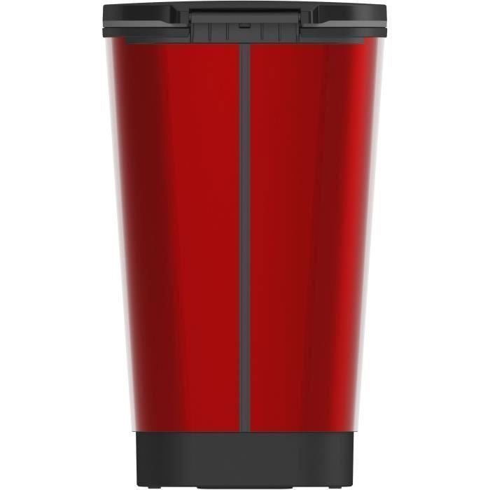 Curver Chic 45L Pedal Bin - Red - mazeproducts