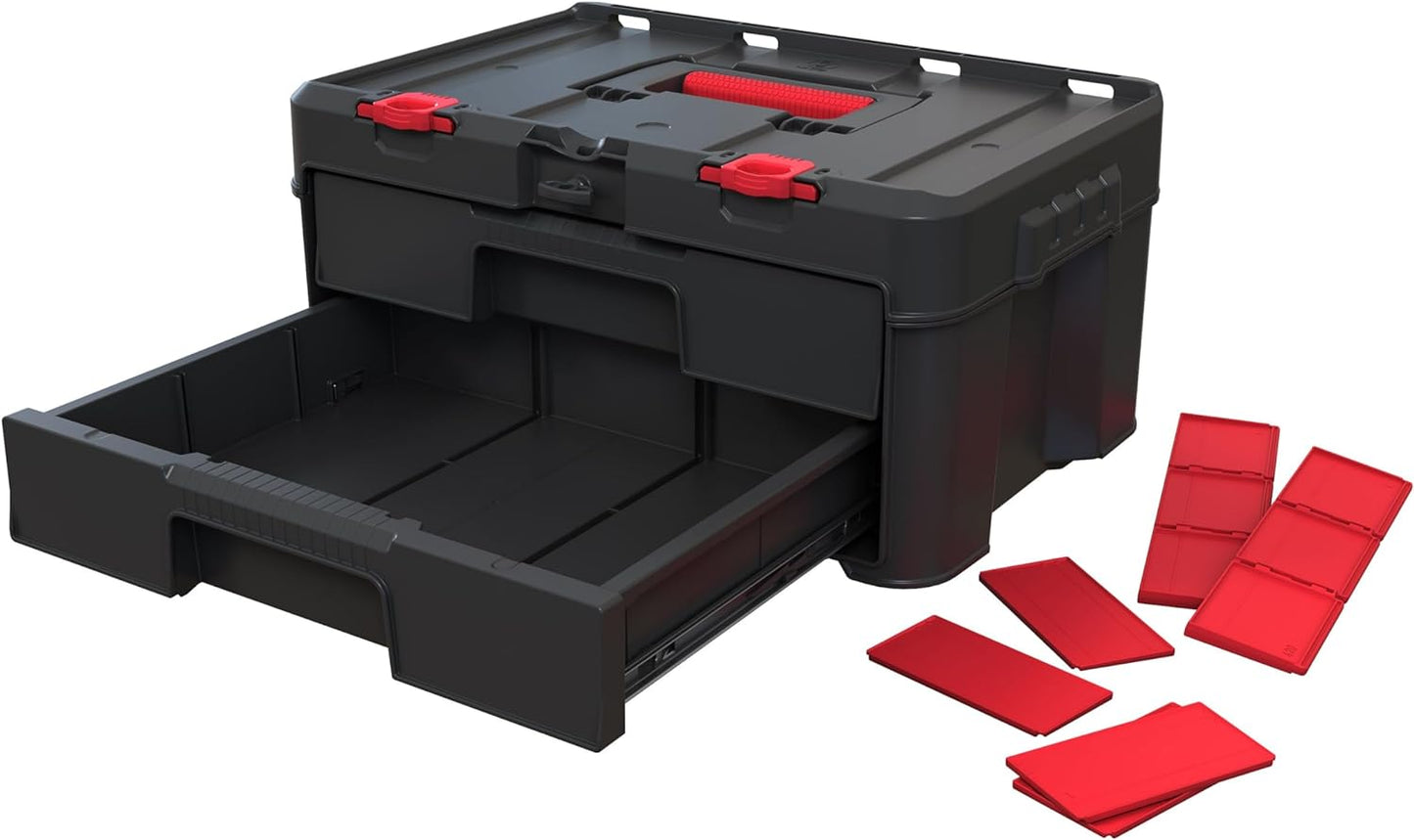 Keter STACK N’ ROLL 2 Drawers - mazeproducts