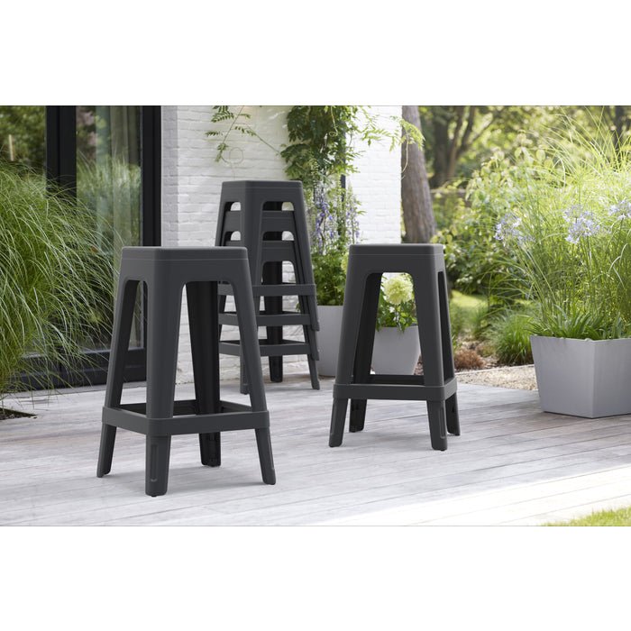 Keter Lucca Indoor/Outdoor Bar Stool - mazeproducts