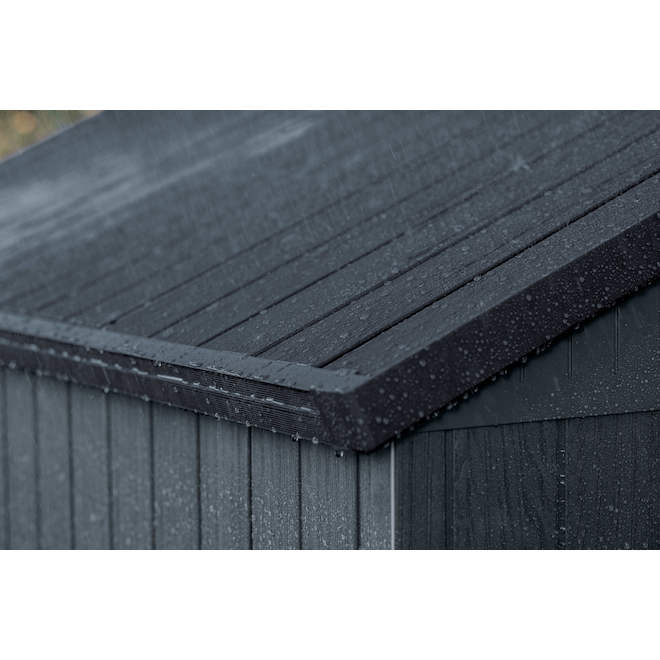 Keter Darwin 6x4 Garden Shed - Grey (1.9 x 1.2m) - mazeproducts