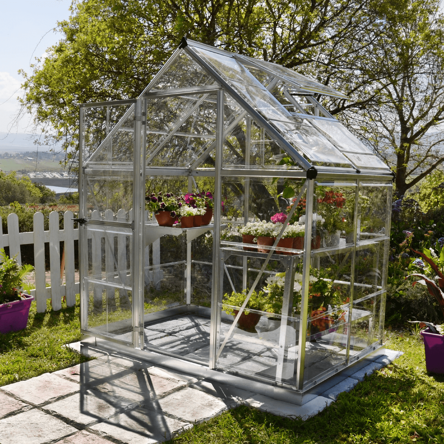 6' x 4' Harmony Greenhouse (1.9m x 1.3m) - mazeproducts