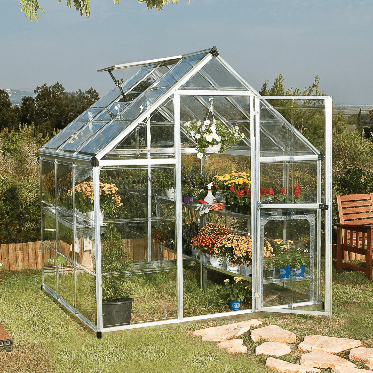 6' x 6' Harmony Greenhouse (1.9m x 1.9m) - mazeproducts