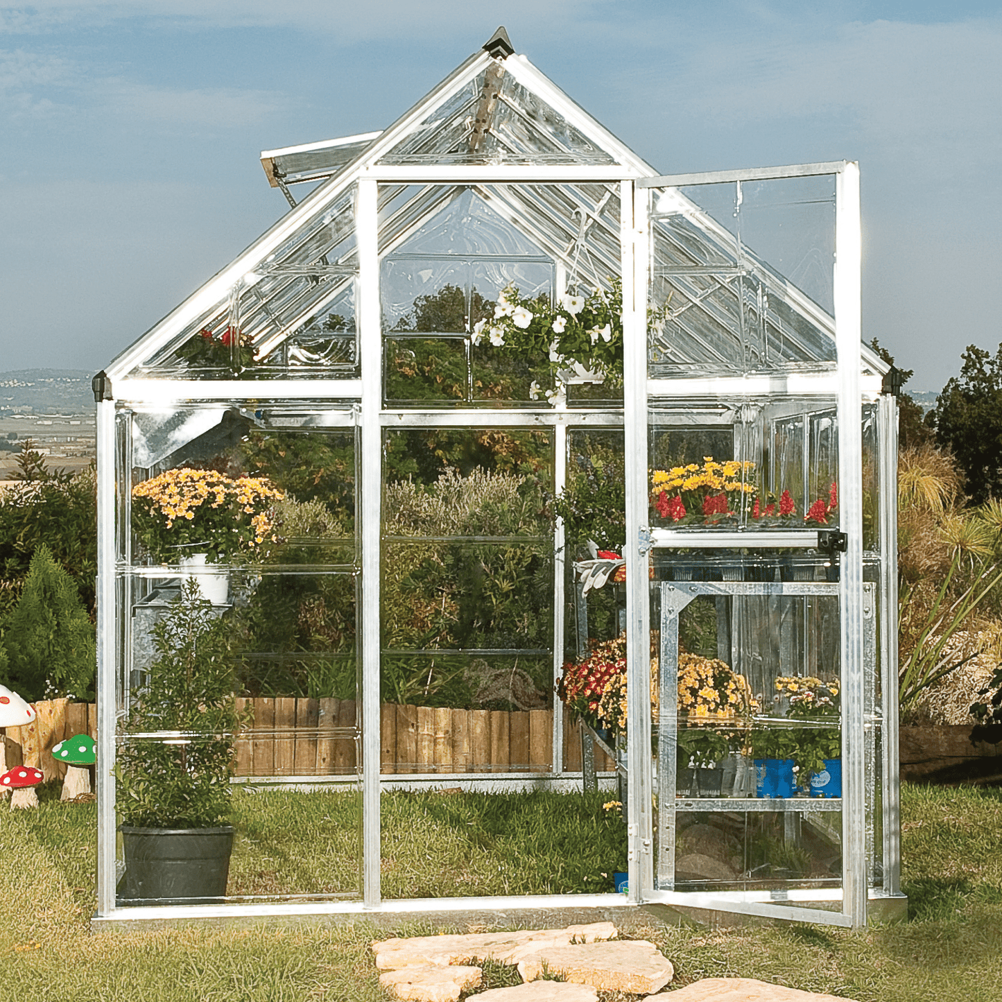 6' x 6' Harmony Greenhouse (1.9m x 1.9m) - mazeproducts