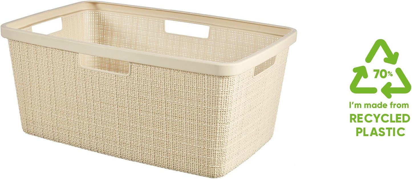 Curver Jute Laundry Basket - mazeproducts