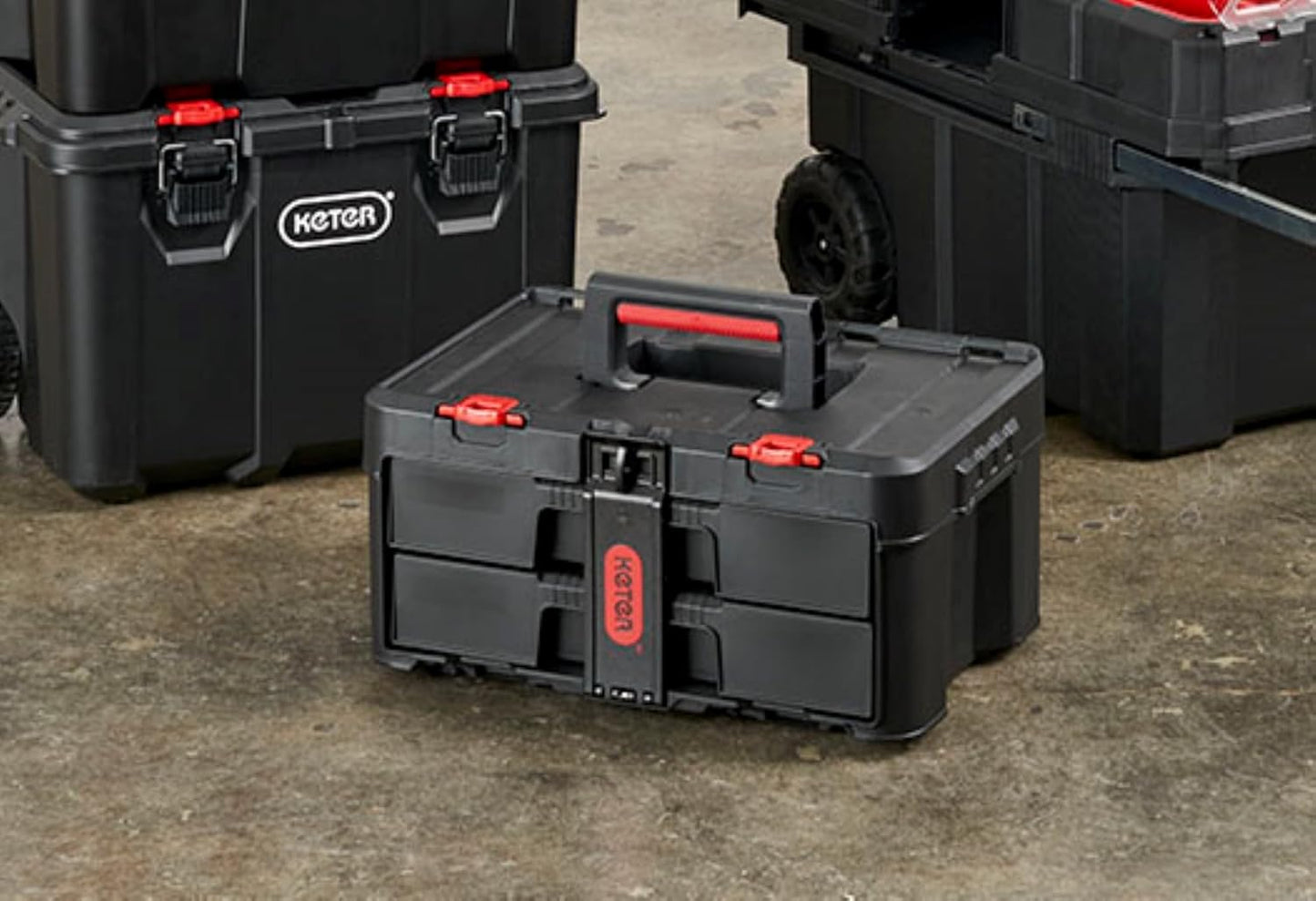 Keter STACK N’ ROLL 2 Drawers - mazeproducts