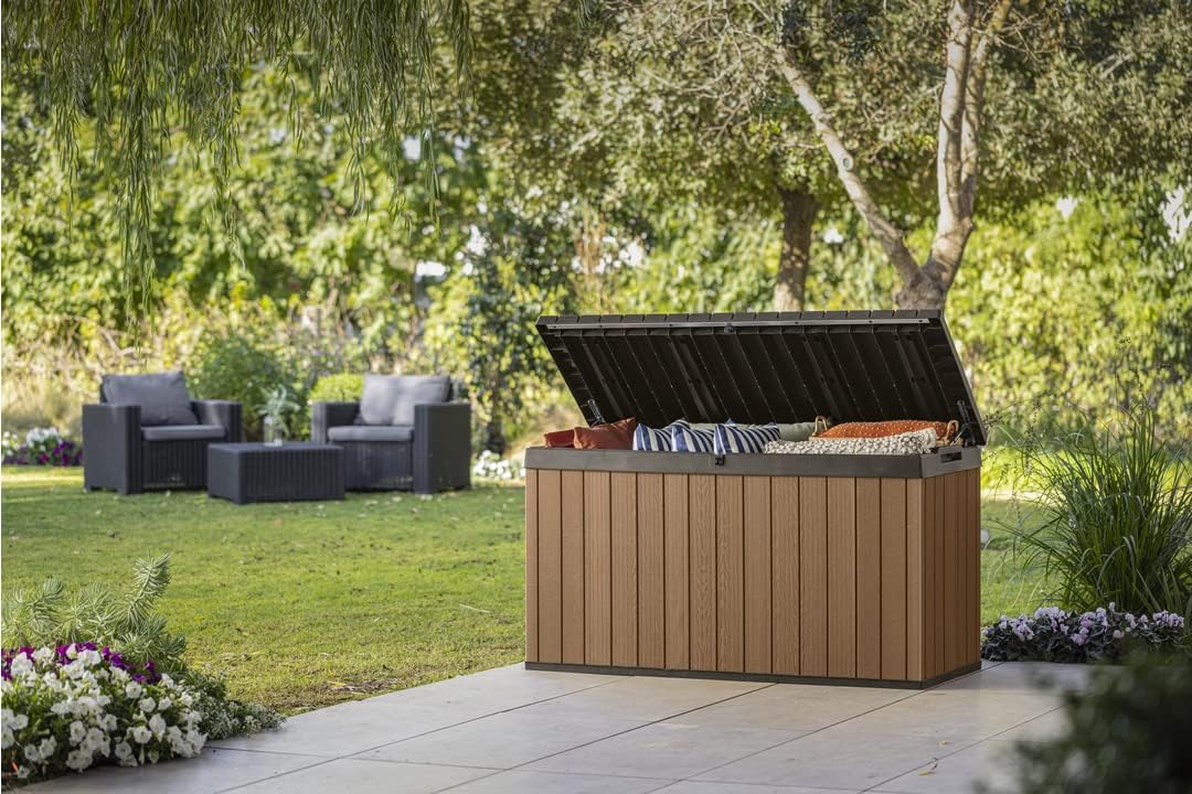 Keter Darwin 570L Storage Box - Brown - mazeproducts