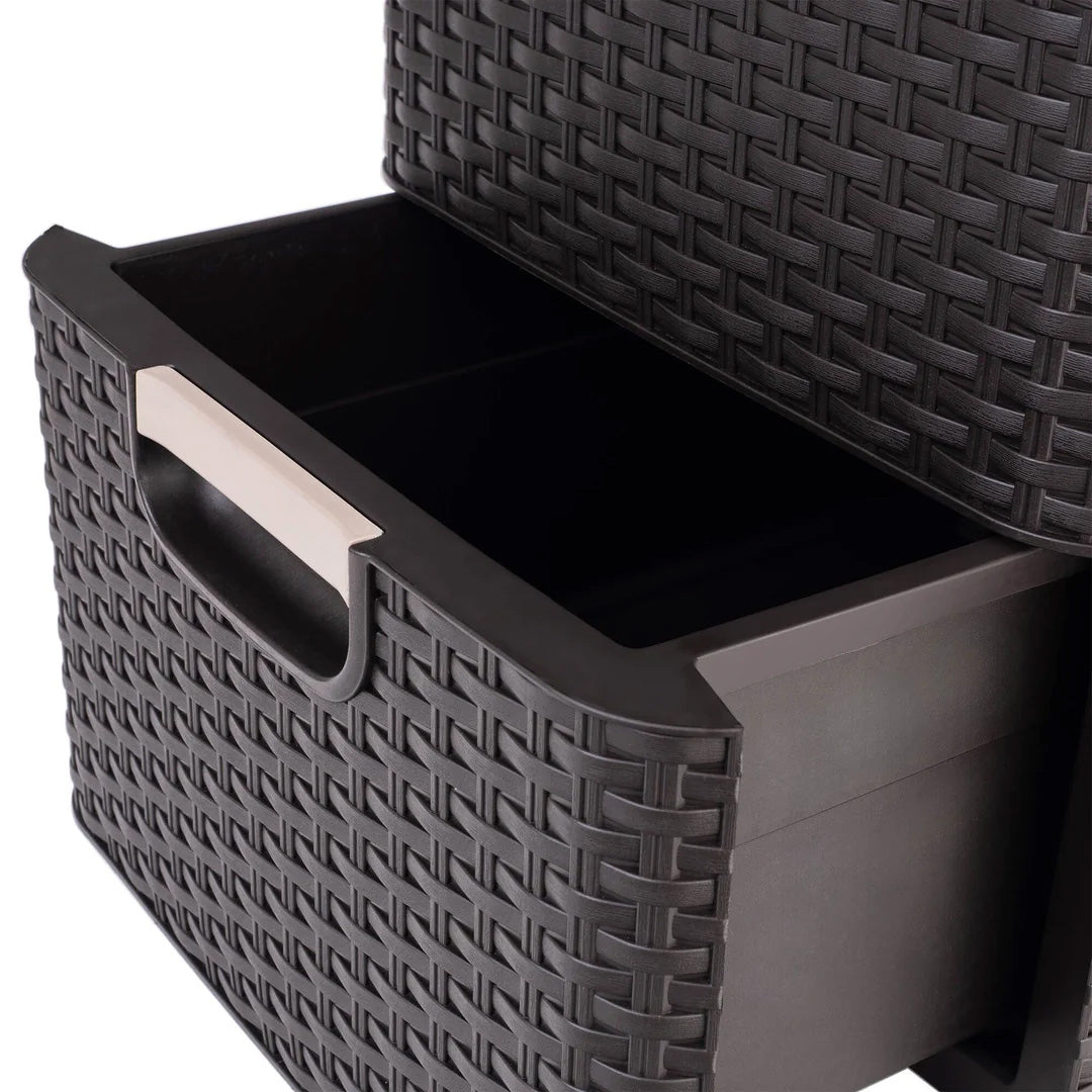 Curver Style Storage 3 Drawer Set - Brown (14L) - mazeproducts