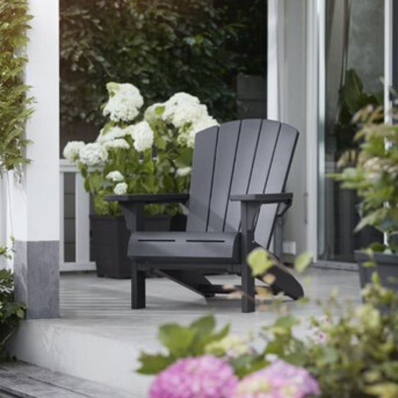 PRE ORDER: NOV. - Keter Troy (no cup holder) Adirondack - Graphite - mazeproducts