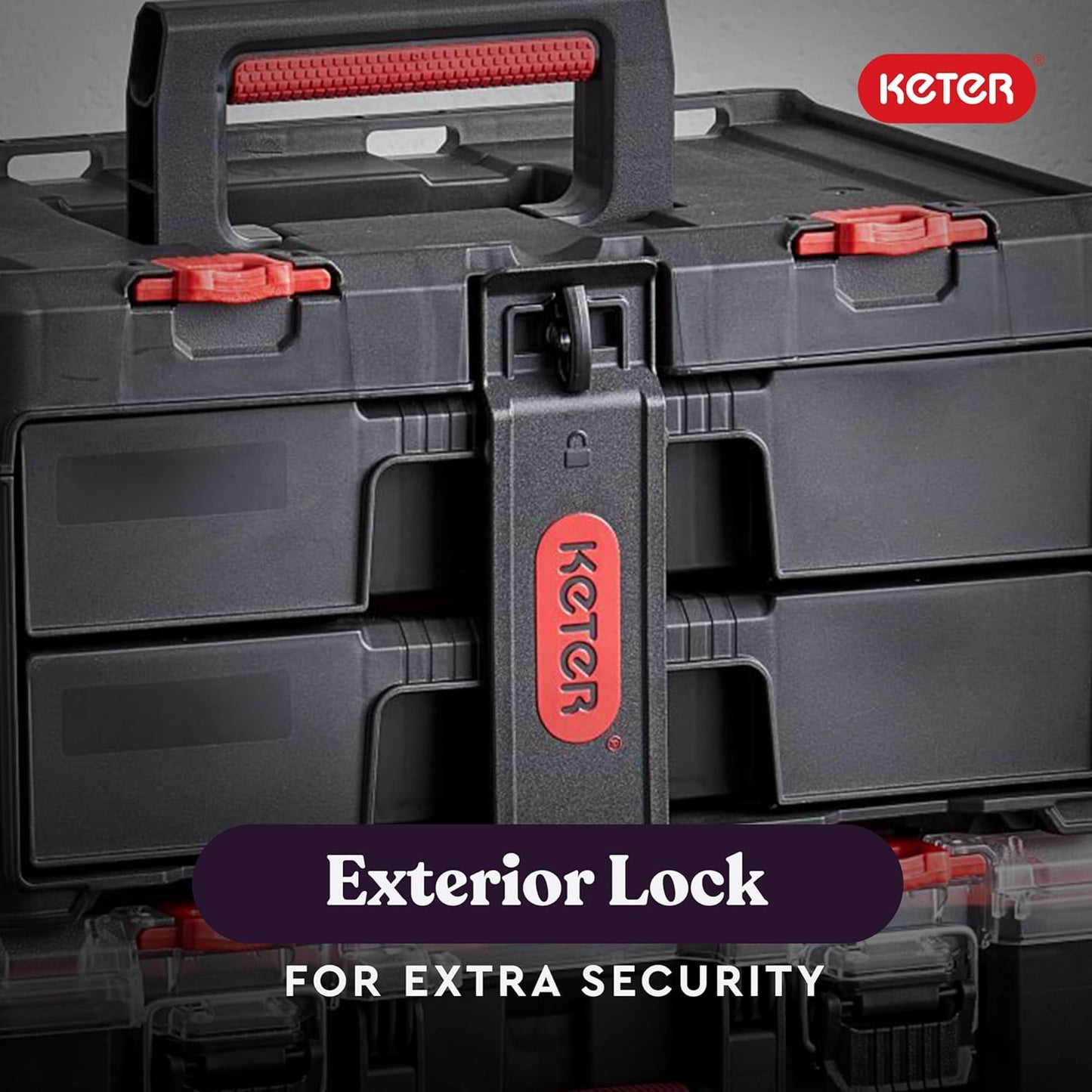 Keter STACK N’ ROLL 2 Drawers - mazeproducts