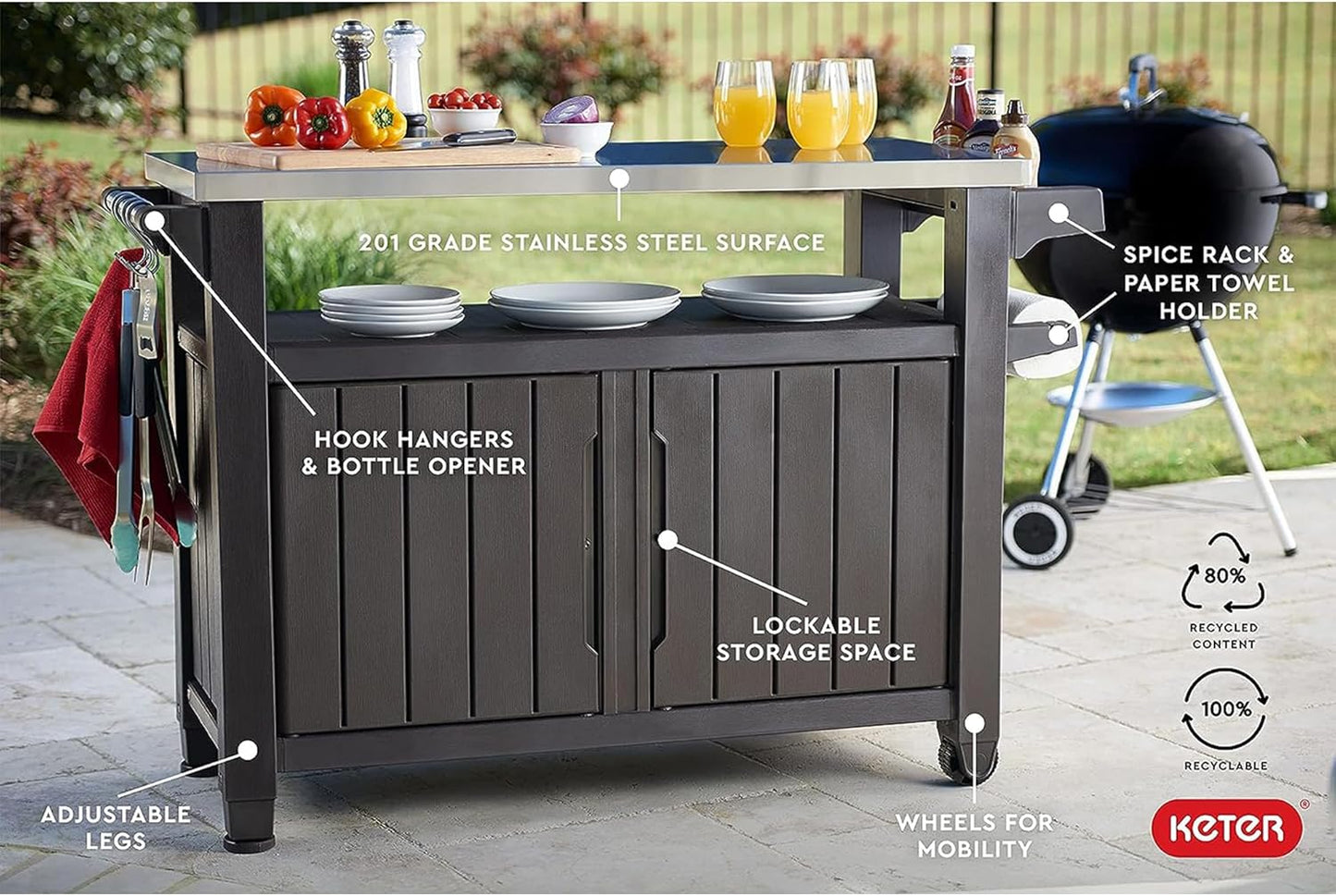 Unity XL BBQ Entertainment Unit - mazeproducts