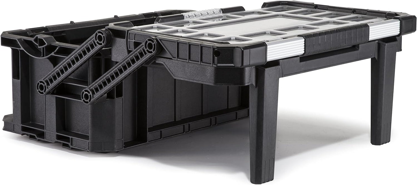 Keter Connect Cantilever Toolbox - Black - mazeproducts