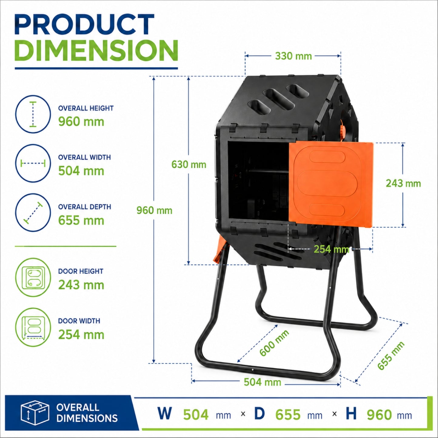 85L Compost Tumbler