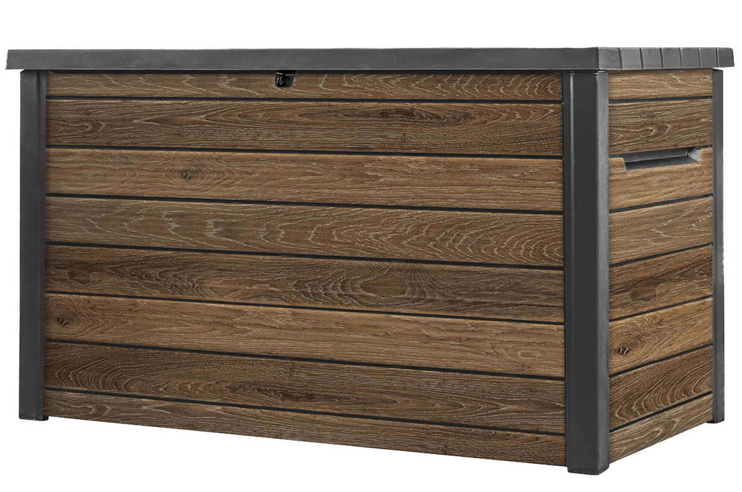Keter Signature 870L Storage Box - Walnut Look - mazeproducts