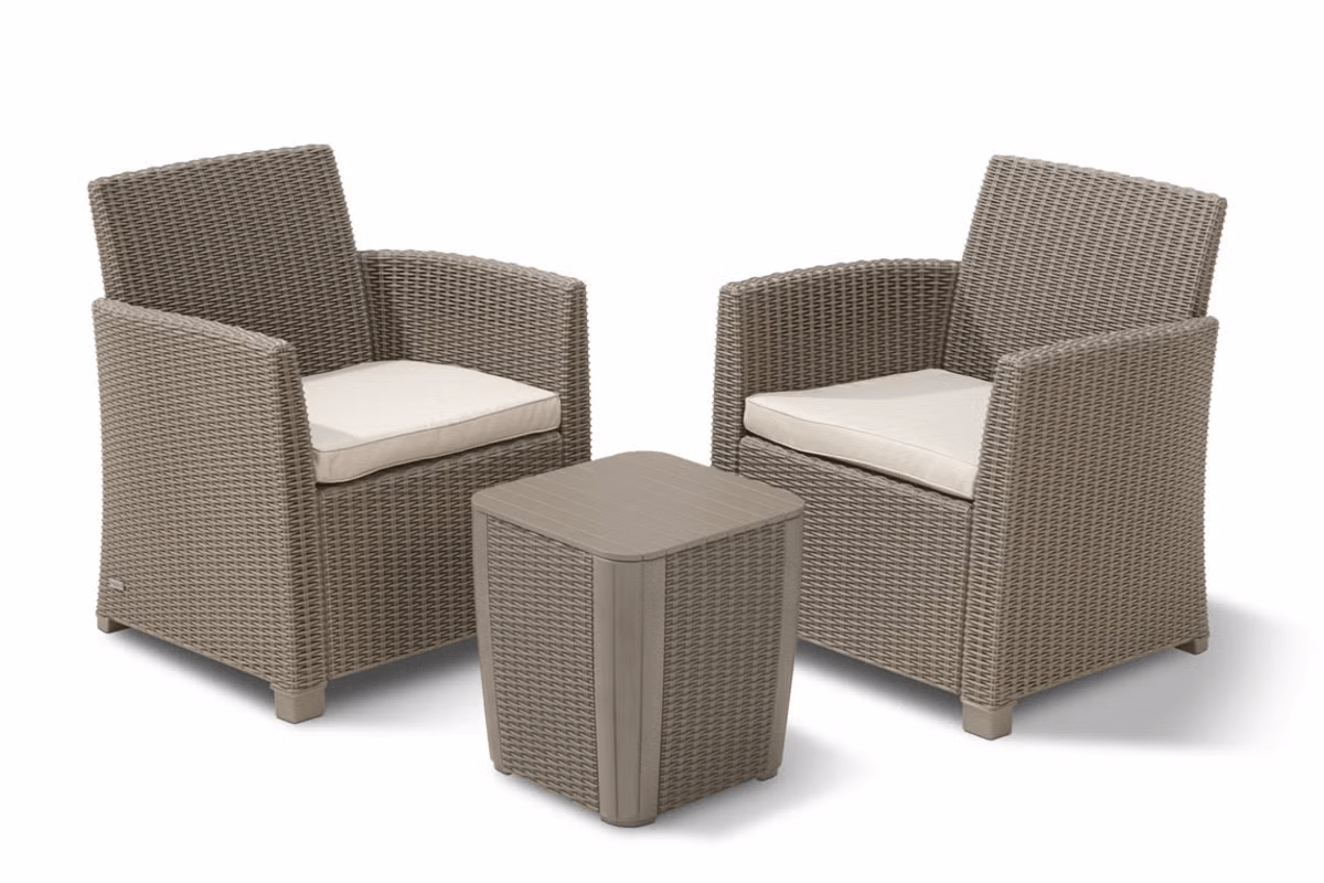 Keter Mia Balcony Set - Cappuccino - mazeproducts