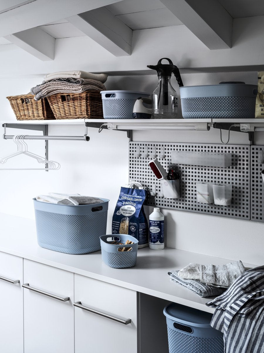 KIS Filo Laundry Basket (45L) - Light Blue - mazeproducts