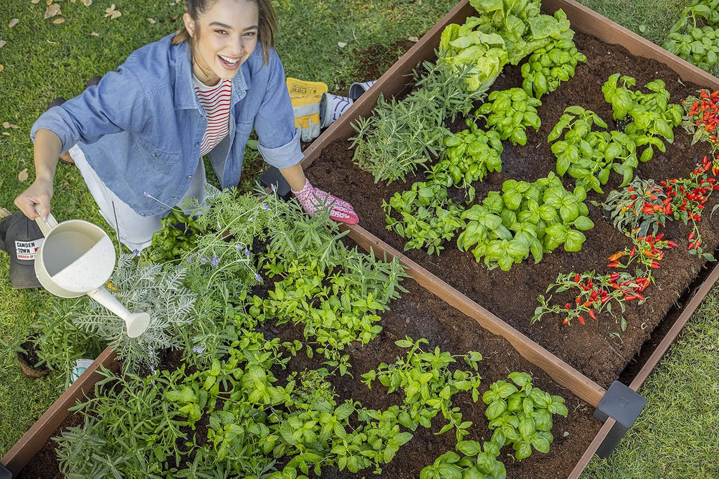 Keter Vista Garden Bed - Brown - mazeproducts