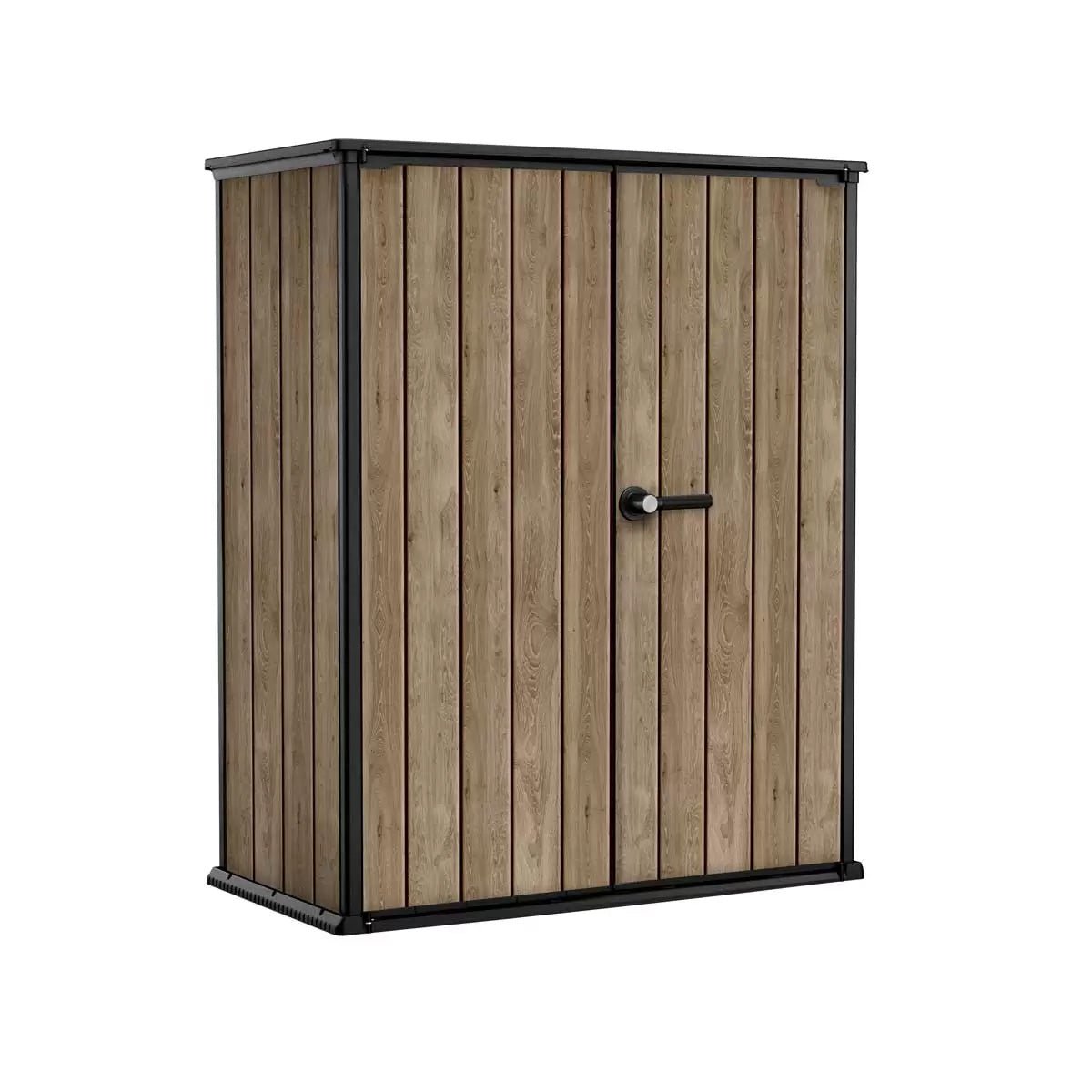 Keter Signature Vertical Shed - Ashwood Look - mazeproducts