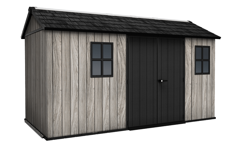 Keter Apex Shed 7.5x13 - Stormgrey Look (2.3 x 4.0m) - mazeproducts