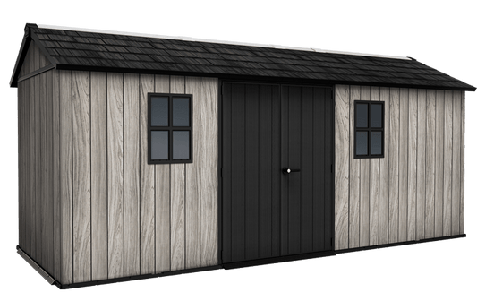 Keter Apex Shed 7.5x17 - Stormgrey Look (2.3 x 5.2m) - mazeproducts