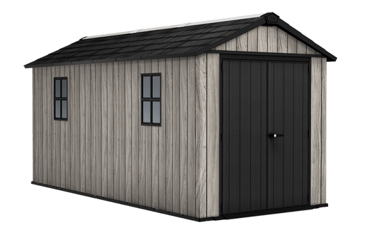Keter Apex Shed 7.5x15 - Stormgrey Look (2.3 x 4.6m) - mazeproducts