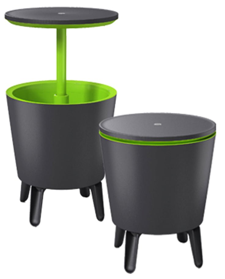PRE ORDER: NOV. - Keter Illuminated Cool Bar - Graphite/ Lime - mazeproducts