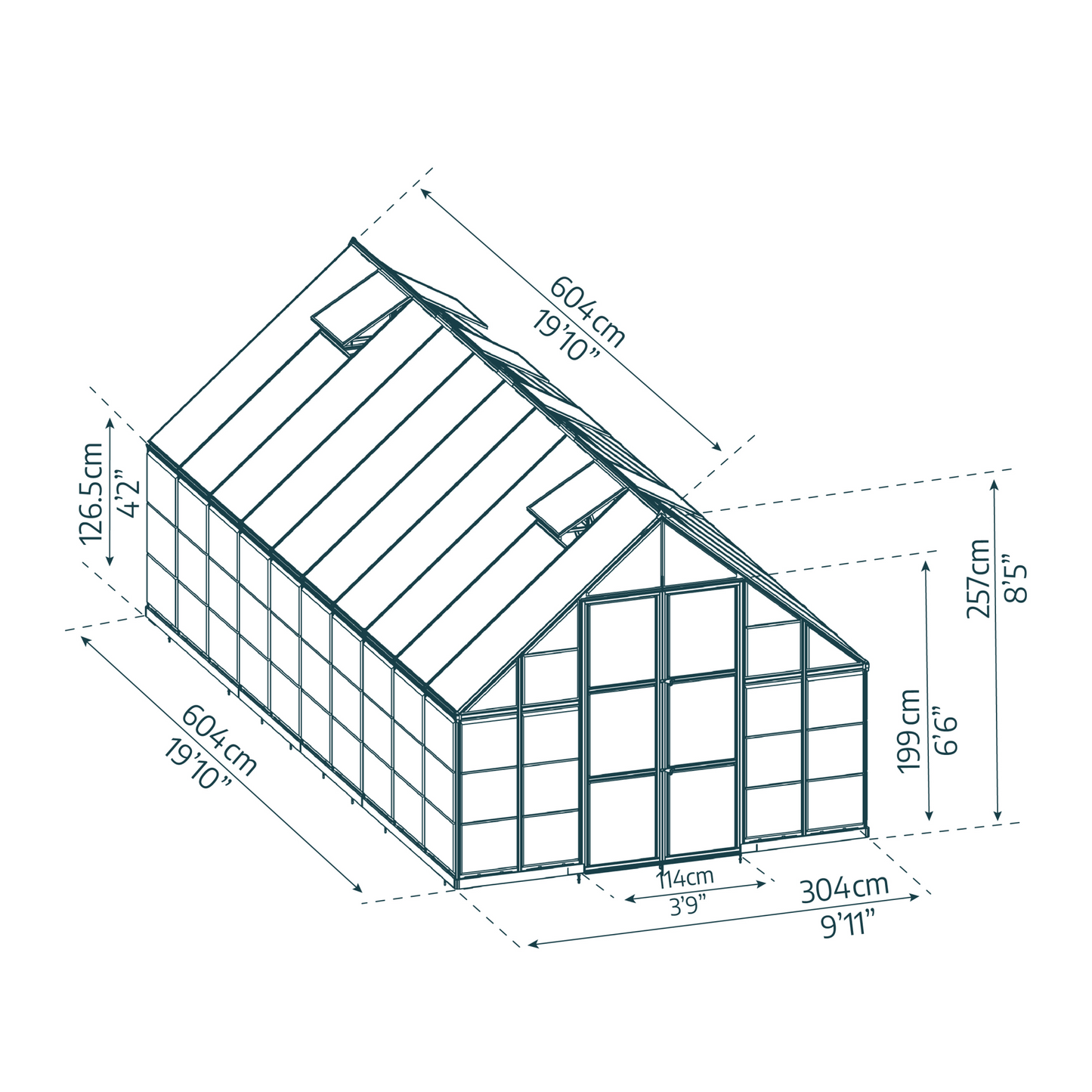 PRE ORDER: OCT. - 10' x 20' Balance Greenhouse (3.1m x 6.1m) - mazeproducts