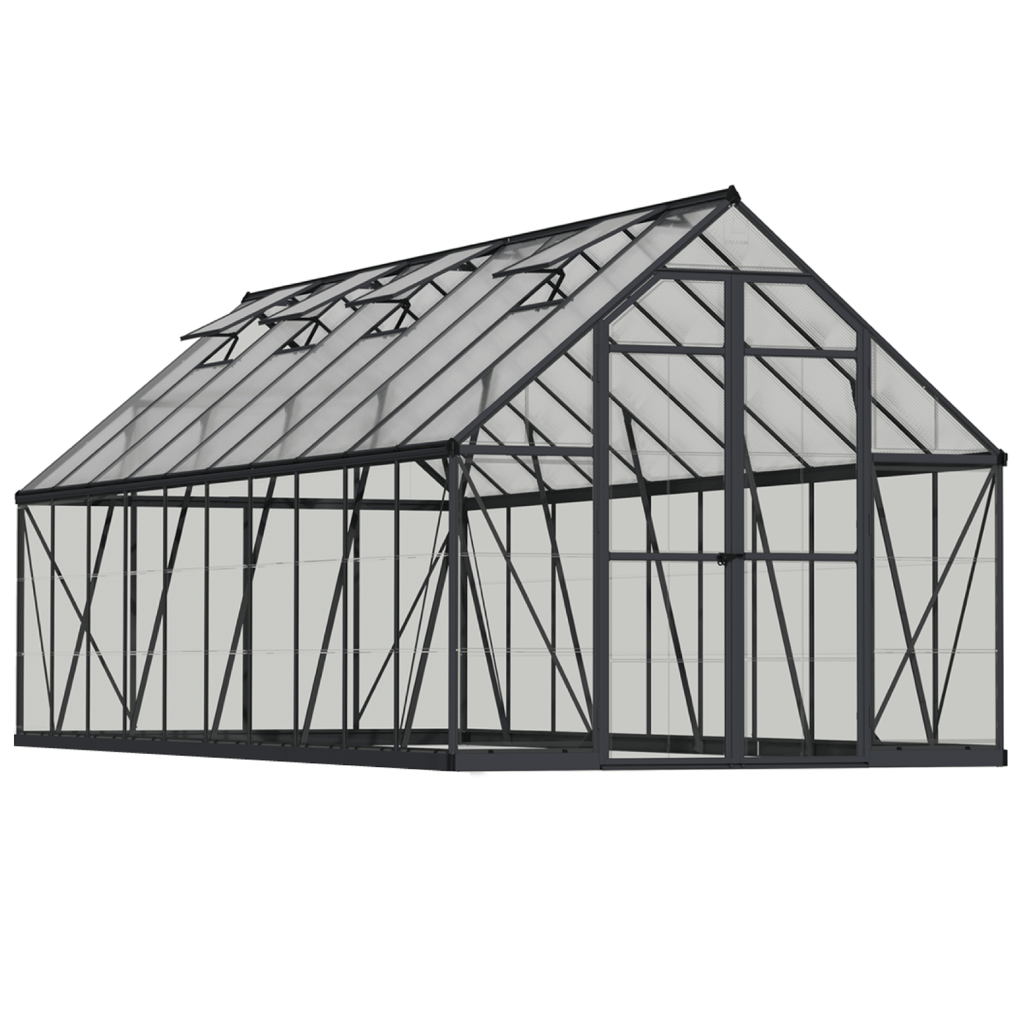 PRE ORDER: OCT. - 8' x 20' Balance Greenhouse - Grey Frame (2.5m x 6.1m) - mazeproducts